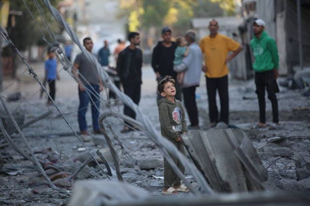 Nahostkonflikt, Gaza, Schäden nach israelischem Luftangriff auf Nuseirat