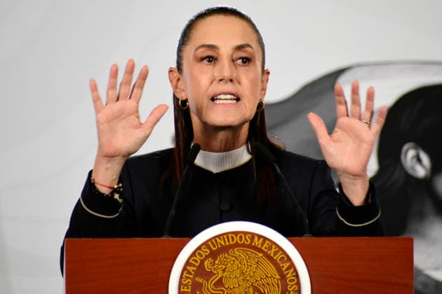 Mexiko, Pressekonferenz der Präsidentin Claudia Sheinbaum zum Ebola-Ausbruch