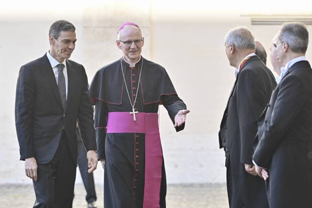 Vatikan, Pedro Sanchez erscheint zu Treffen mit Papst Leo XIV.