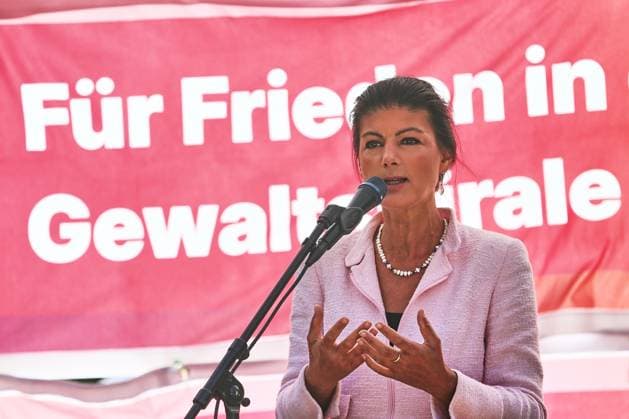 Berlin, BSW Wahlkampf mit Sahra Wagenknecht