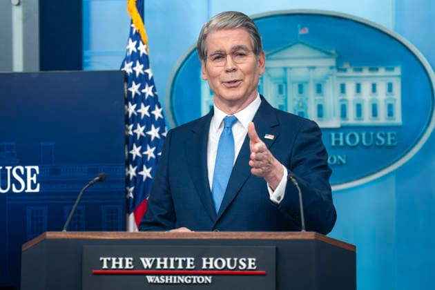 USA, Scott Bessent Pressekonferenz in Washington