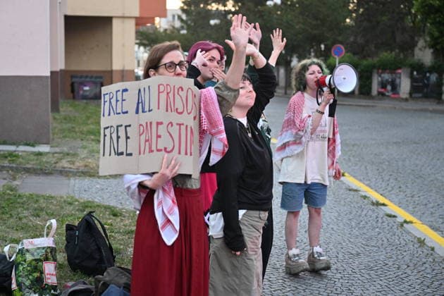 Tschechien, Pro-palästinensischer Protest in Padrubice