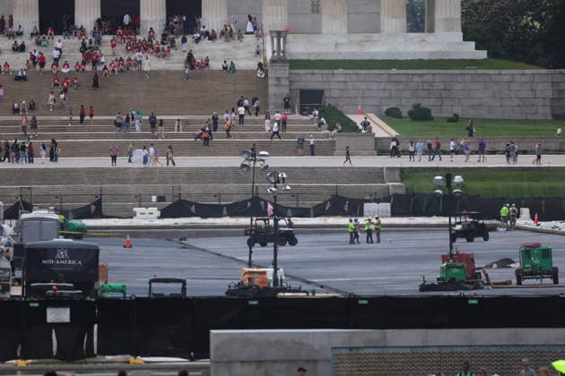 USA, Umgestaltung des Lincoln Memorial Reflecting Pools in Washington