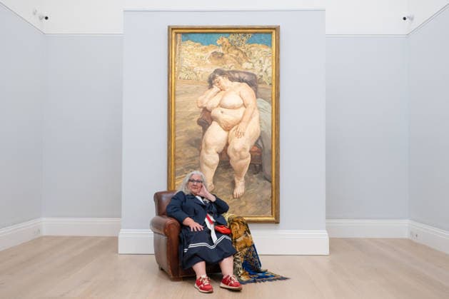 Arts, Präsentation des Gemäldes Sleeping by the Lion Carpet bei Sotheby s in London