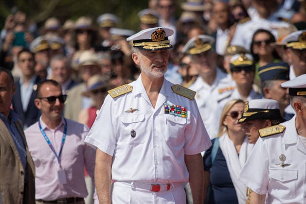 Royals, König Felipe VI bei Flottenparade zum Tag der Streitkräfte in Vigo