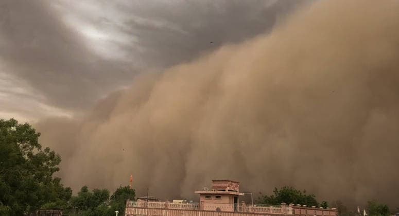 Indien, Sandstürme im Bundesstaat Rajasthan