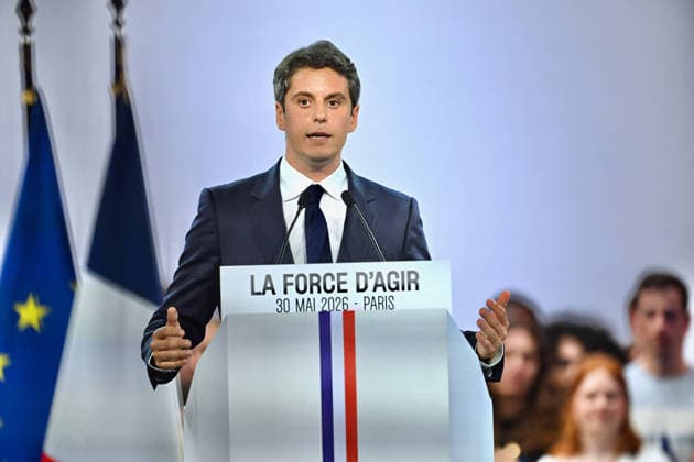 Frankreich, Renaissance Parteitag mit Gabriel Attal in Paris