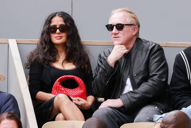 Celebrity, Salma Hayek und Francois Henri Pinault besuchen French Open in Paris