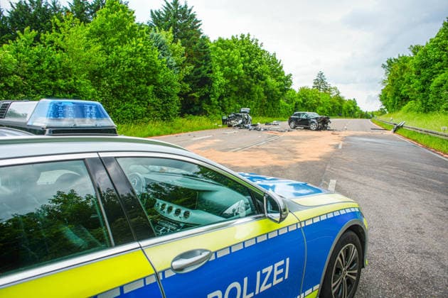 Baden-Württemberg, Verkehrsunfall auf B35
