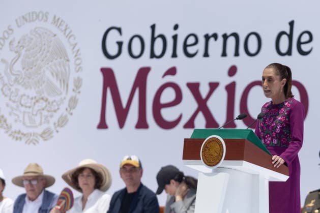 Mexiko, Claudia Sheinbaum Pressekonferenz in Mexiko-Stadt