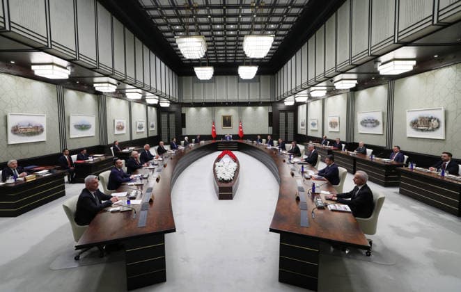 Türkei, Präsident Erdogan leitet Kabinettssitzung in Ankara