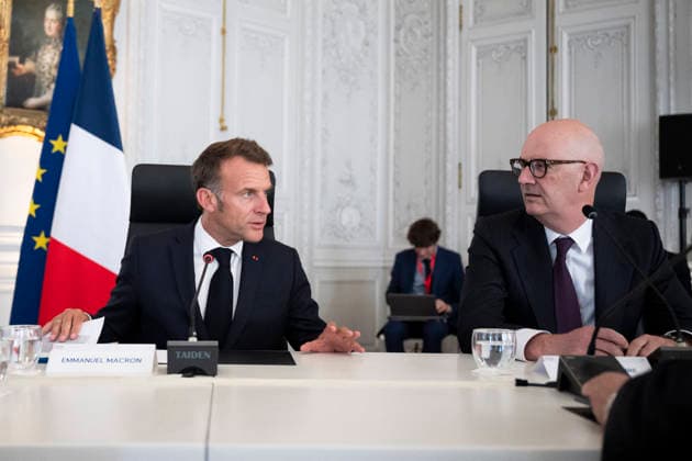 Frankreich, Choose France Summit mit Emmanuel Macron im Schloss von Versailles