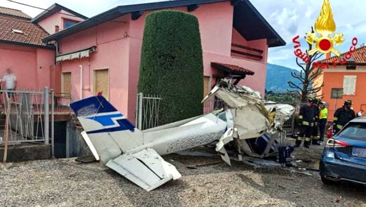Italien, Absturz einer Cessna in Valbrembo