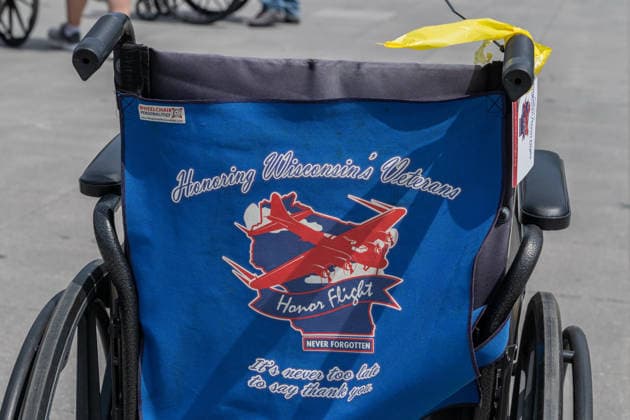 USA, Veteranen im Rahmen eines Ausflugs in Washington