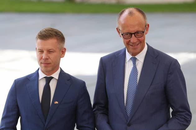 Berlin, Friedrich Merz empfängt Peter Magyar