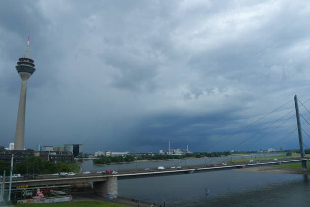 NRW, Unwetter in Düsseldorf