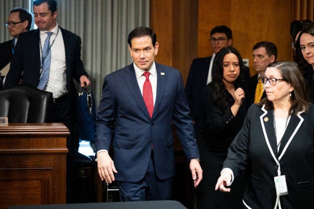 USA, Marco Rubio bei Anhörung zum Haushaltsantrag des Außenministeriums in Washington