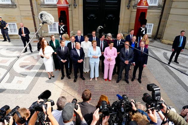Dänemark, Präsentation des neugebildeten Kabinetts in Kopenhagen