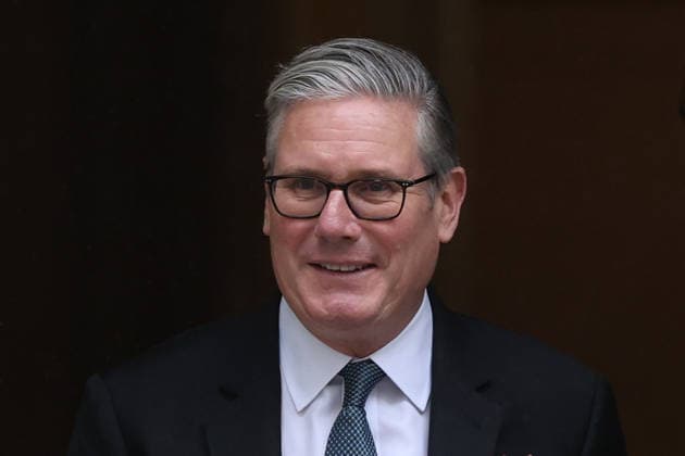 Großbritannien, Keir Starmer verlässt 10 Downing Street in London