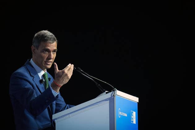 Spanien, Pedro Sanchez bei Wirtschaftstreffen in Barcelona