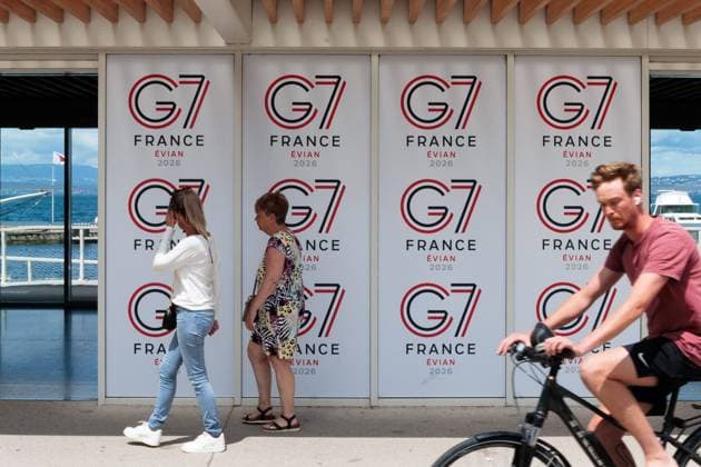 Frankreich, Vorbereitungen vor G7-Gipfel in Evian-les-Bains
