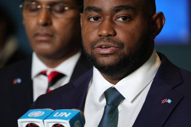 New York, UN-Sicherheitsrat, Sean Sobers Pressestatement nach Wahl von Trinidad und Tobago als nicht-ständiges Mitglied