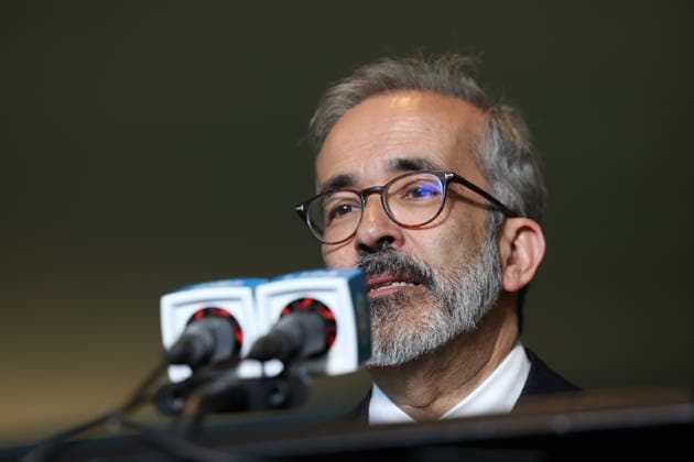 New York, UN-Sicherheitsrat, Paulo Rangel Pressestatement nach Wahl von Portugal als nicht-ständiges Mitglied
