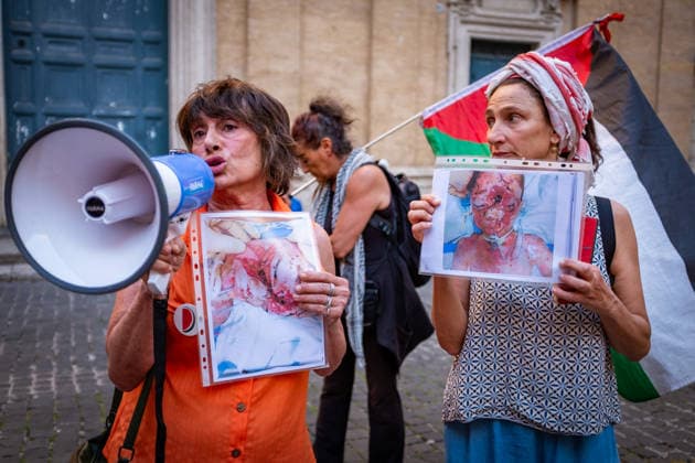 Italien, Pro-palästinensische Demonstration in Rom
