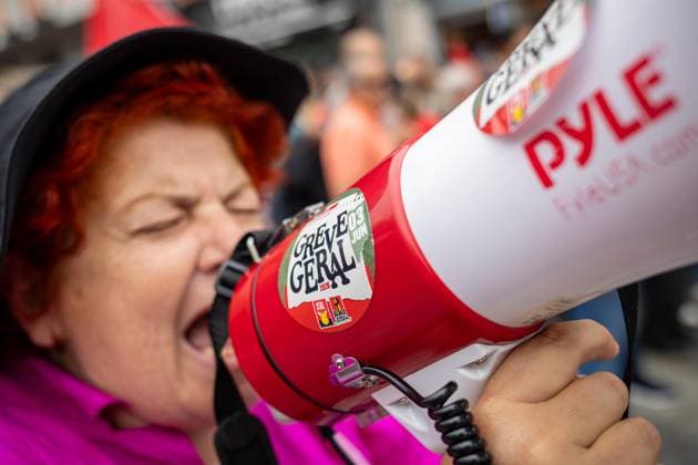 Generalstreik in Portugal, Eindrücke aus Porto
