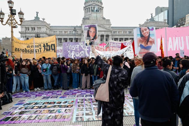 Argentinien, Proteste gegen geschlechtsspezifische Gewalt in Buenos Aires
