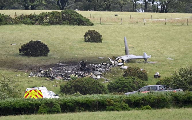 Großbritannien, Absturz eines Helikopters der Royal Navy in Devon