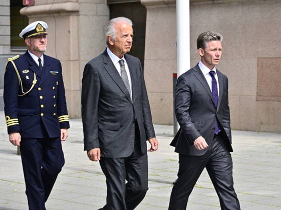 Stockholm, Verteidigungsminister Pal Jonson empfängt brasilianischen Amtskollegen Jose Mucio