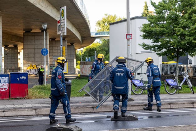 NRW, Sperrung der Römerstraße in Bonn