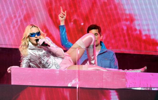 Music, Madonna Überraschungskonzert am Times Square in New York