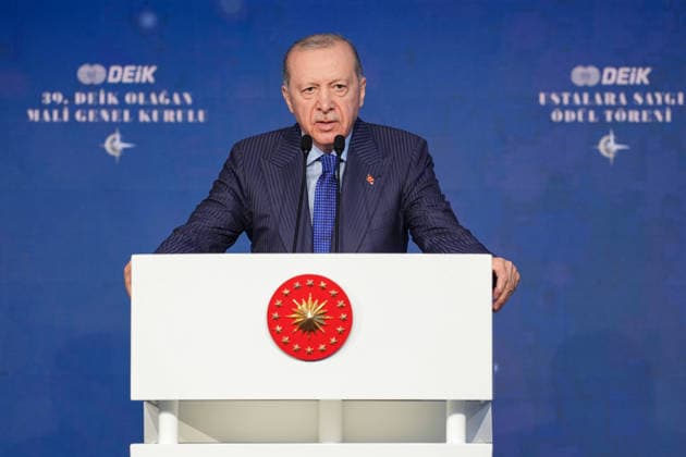 Türkei, Recep Tayyip Erdogan Rede in Istanbul