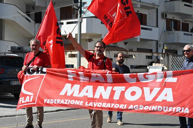 Italien, Gewerkschaftsprotest in Cosenza