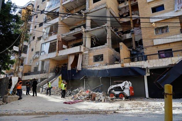 Krieg in Nahost, Israel bombadiert Vororte von Beirut