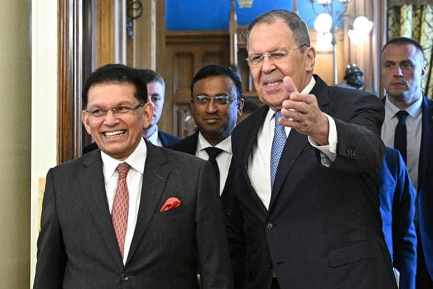 Russland, Sergej Lawrow trifft Khalilur Rahman in Moskau