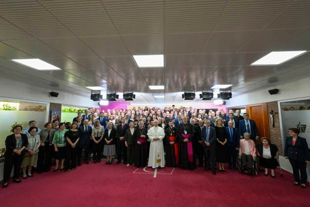 Spanien, Papst Leo XIV trifft Spaniens Bischöfe in der Bischofskonferenz in Madrid