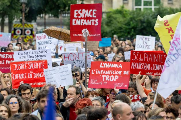 Frankreich, Proteste nach dem Tod der elfjährigen Lyhanna in Paris
