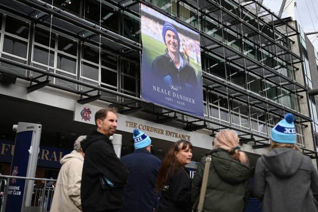 Australien, Neale Daniher Staatsbegräbnis in Melbourne