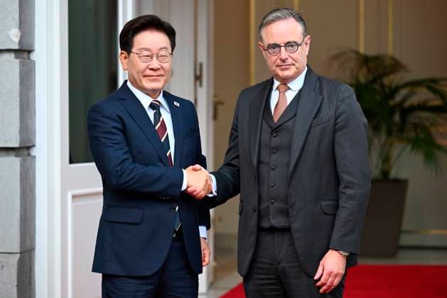 Belgien, Bart De Wever trifft Lee Jae Myung in Brüssel