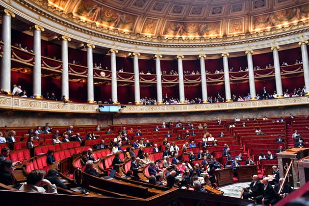 Frankreich, Sitzung in der Nationalversammlung in Paris