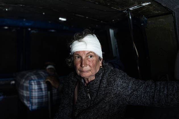 Ukraine-Krieg, Evakuierung von Krankenhaus nach russischen Angriffen auf Druschkiwka
