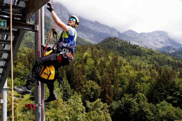 Frankreich, Vorbereitungen vor G7-Gipfel in Evian-les-Bains
