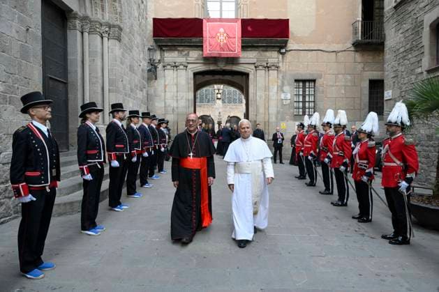 Spanien, Papst Leo XIV. Abreise aus Barcelona
