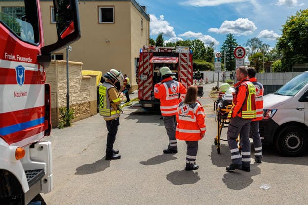 Hessen, Brand in Restaurantküche in Nauheim