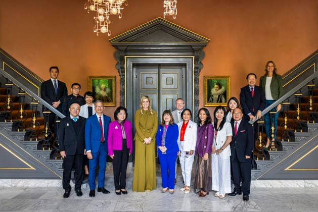 Royals, Königin Maxima der Niederlande trifft Unternehmer aus Indonesien
