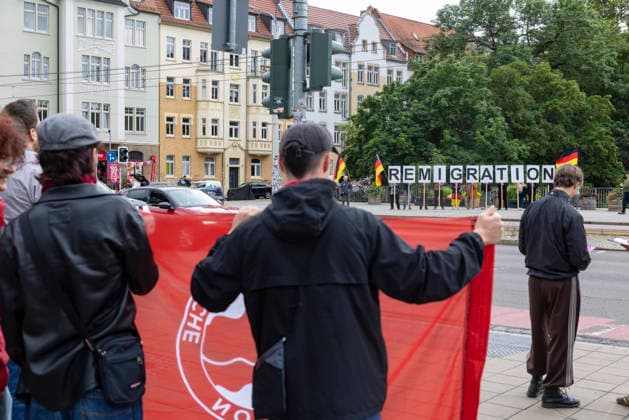 Thüringen, Demonstrationen vor AfD-Parteitag in Erfurt