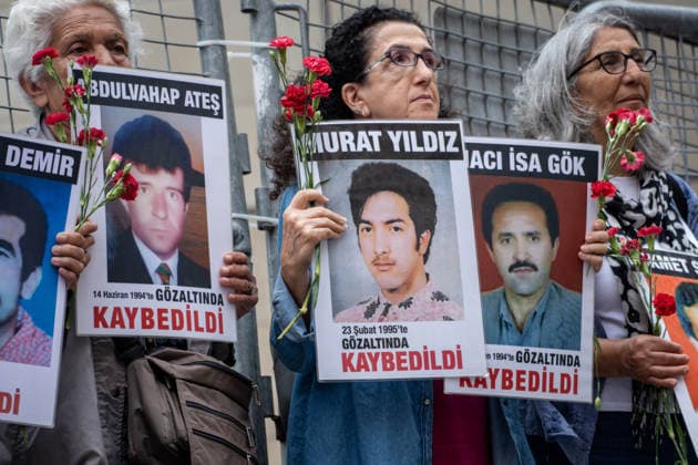 Türkei, Mahnwache für vermisste Personen in Istanbul